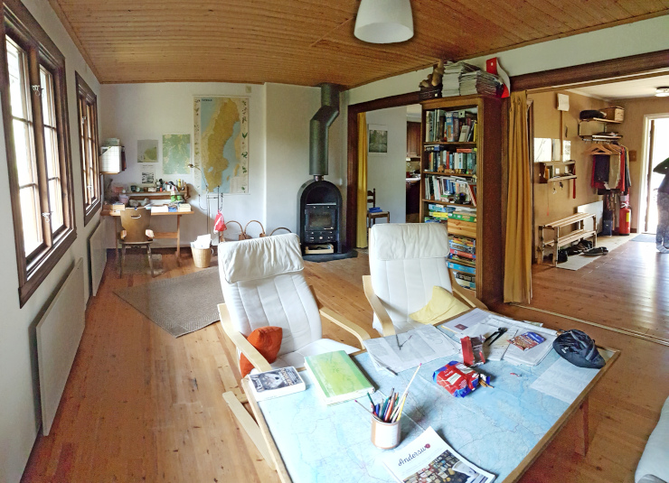 Das Wohnzimmer im Haupthaus